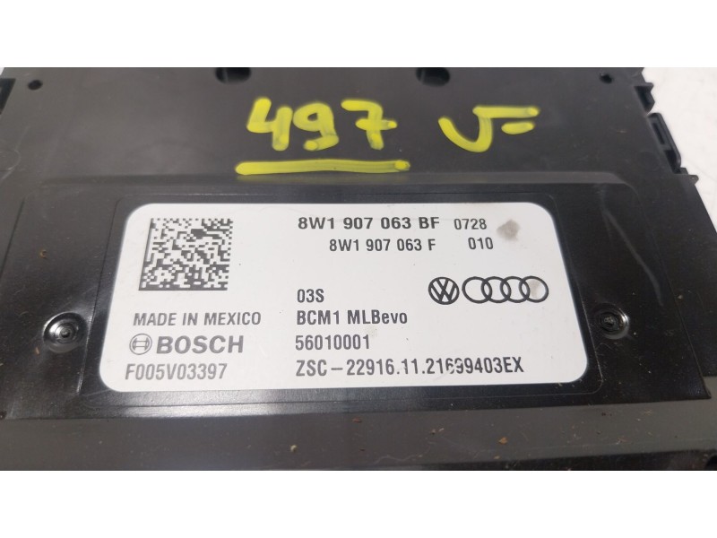 Recambio de modulo electronico para audi q5 sportback (fyt) 40 tfsi mild hybrid quattro referencia OEM IAM 8W1907063BN 8W1907063