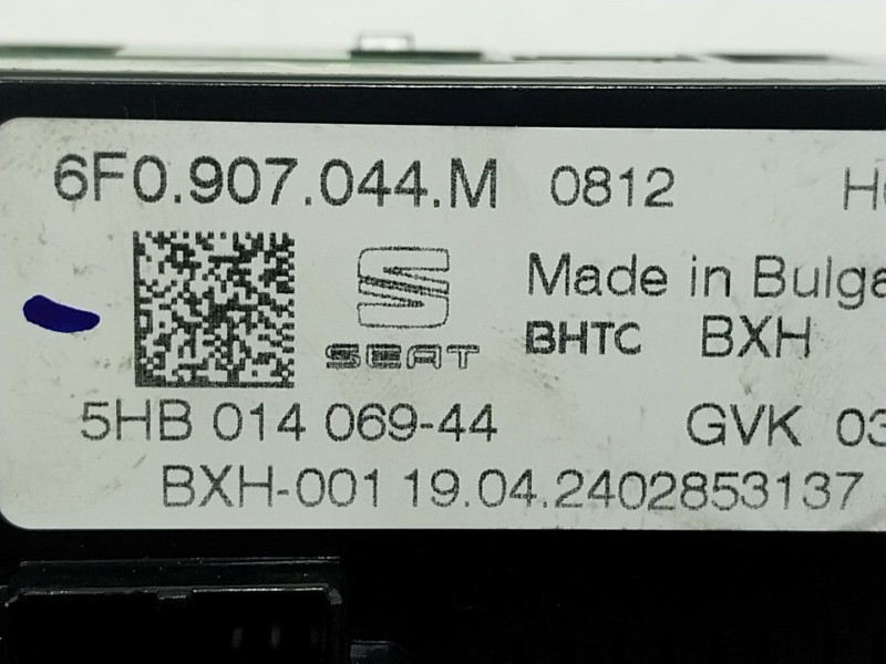 Recambio de mando climatizador para seat arona (kj7, kjp) 1.0 tsi referencia OEM IAM 6F0907044M 6F0907044M 