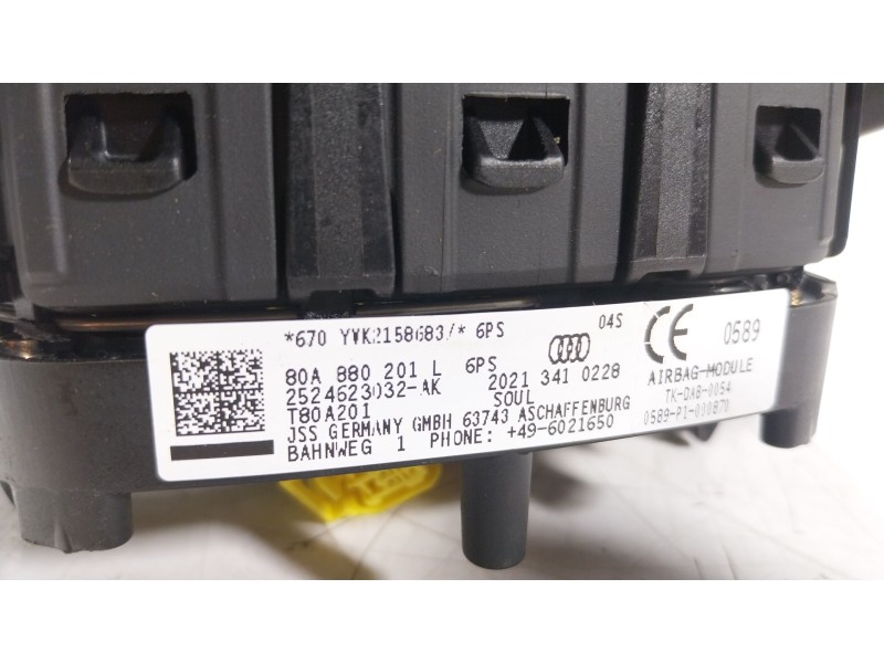 Recambio de airbag delantero izquierdo para audi q5 sportback (fyt) 40 tfsi mild hybrid quattro referencia OEM IAM 80A880201L 80