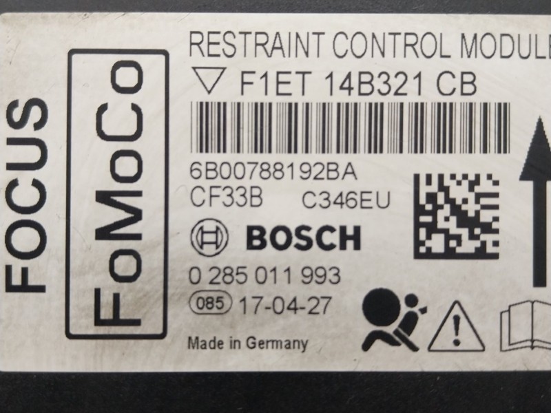 Recambio de centralita airbag para ford focus iv (hn) 1.0 ecoboost referencia OEM IAM 2178200 F1ET14B321CB 