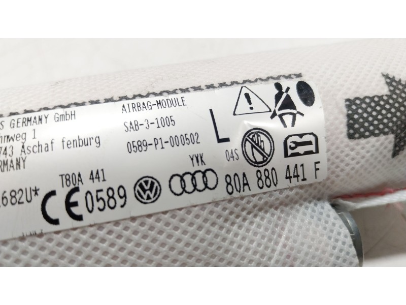Recambio de airbag trasero derecho para audi q5 sportback (fyt) 40 tfsi mild hybrid quattro referencia OEM IAM 80A880441F 80A880