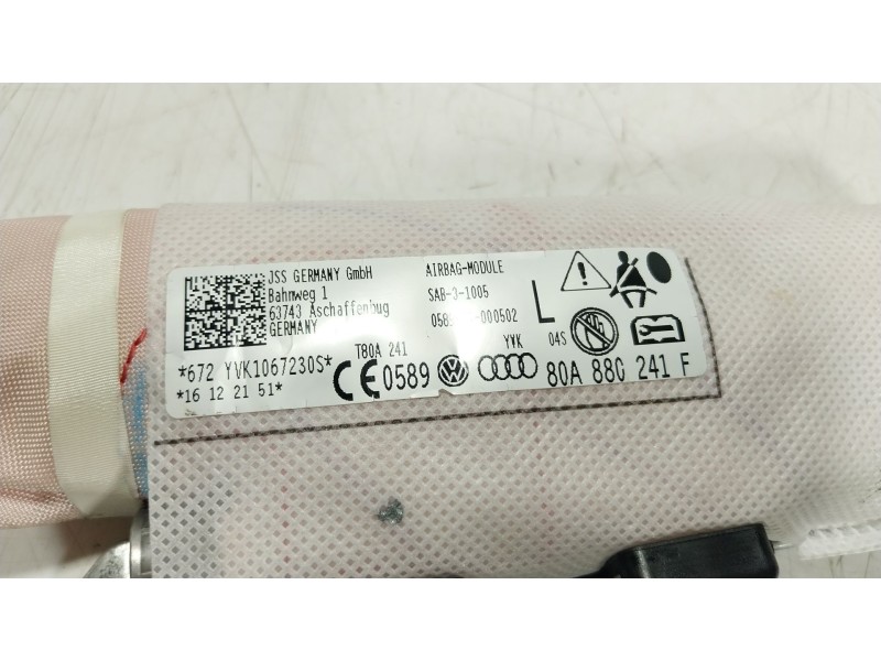 Recambio de airbag trasero izquierdo para audi q5 sportback (fyt) 40 tfsi mild hybrid quattro referencia OEM IAM 80A880241F 80A8