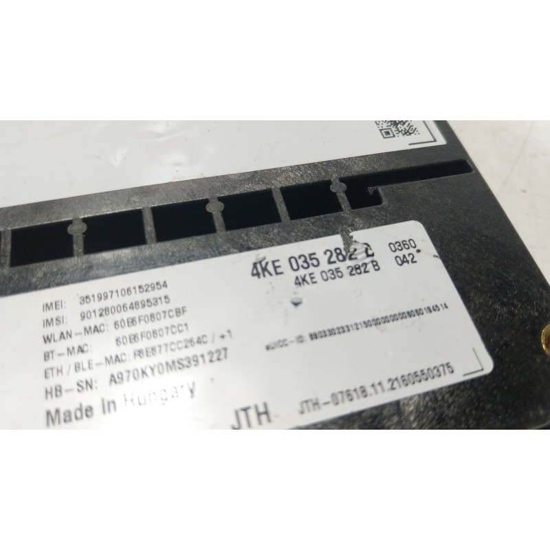 Recambio de modulo electronico para audi q5 sportback (fyt) 40 tfsi mild hybrid quattro referencia OEM IAM 4KE035282D 4KE035282D