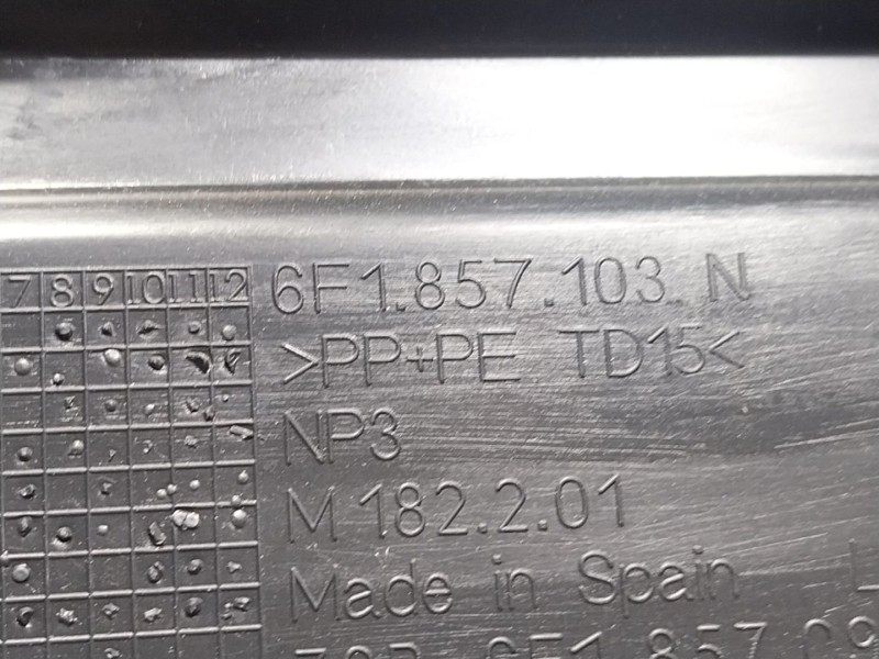 Recambio de guantera para seat arona (kj7, kjp) 1.0 tsi referencia OEM IAM 6F1857095AH 6F1857103N 