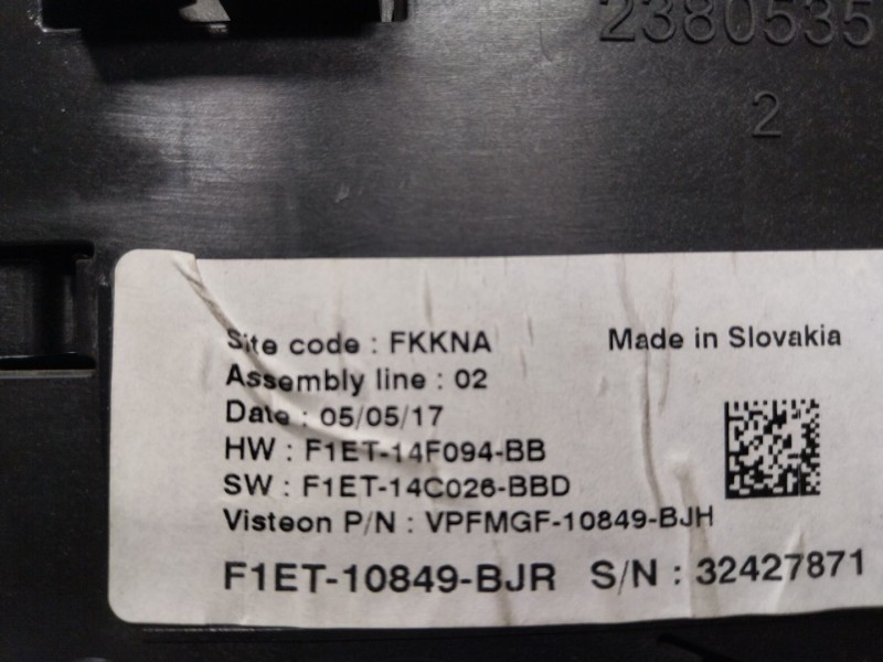 Recambio de cuadro instrumentos para ford focus iv (hn) 1.0 ecoboost referencia OEM IAM 2303634 F1ET10849BJR 