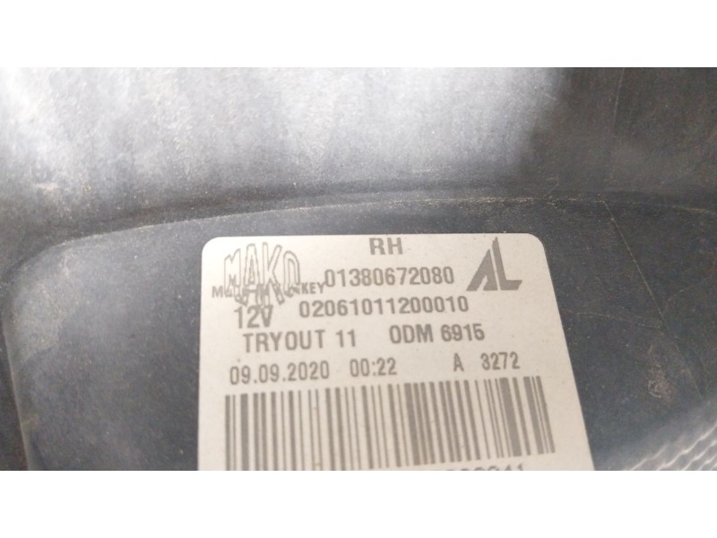 Recambio de piloto trasero derecho para peugeot boxer furgoneta 2.2 hdi 110 referencia OEM IAM 1612401680 01380672080 