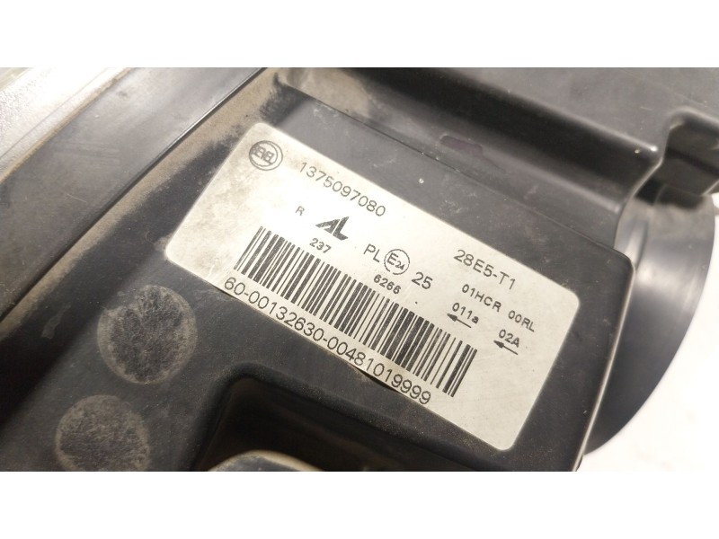 Recambio de faro derecho para peugeot boxer furgoneta 2.2 hdi 110 referencia OEM IAM 1612040580 1375097080 