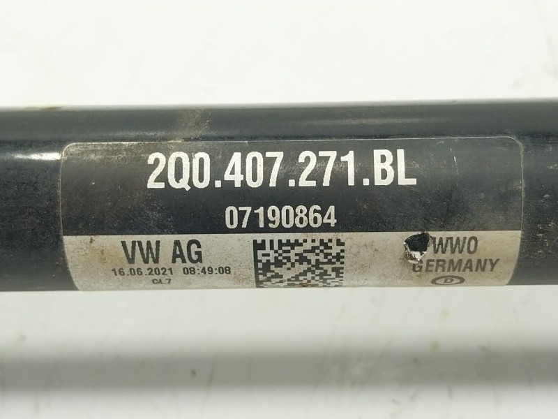 Recambio de transmision izquierda para audi a1 sportback (gba) 25 tfsi referencia OEM IAM 2Q0407271BL 2Q0407271BL 