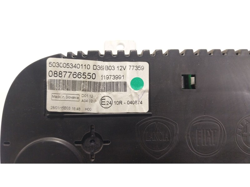 Recambio de cuadro instrumentos para fiat panda (312_, 319_) 1.2 (312pxa1a) referencia OEM IAM 51973991 51973991 