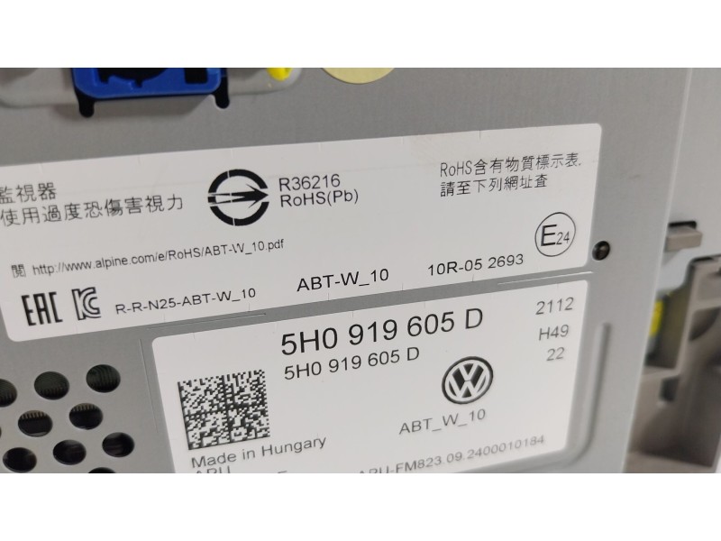 Recambio de pantalla multifuncion para volkswagen caddy v furgoneta/monovolumen (sba, sbh) 2.0 tdi bmt referencia OEM IAM  5H091