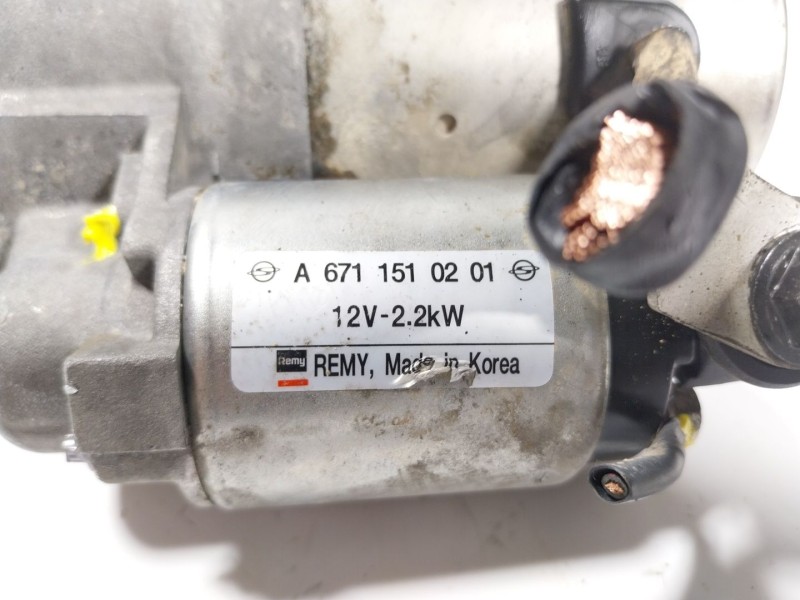 Recambio de motor arranque para ssangyong rodius rodius aj/ad2l/ata21 referencia OEM IAM  A671151020Q 