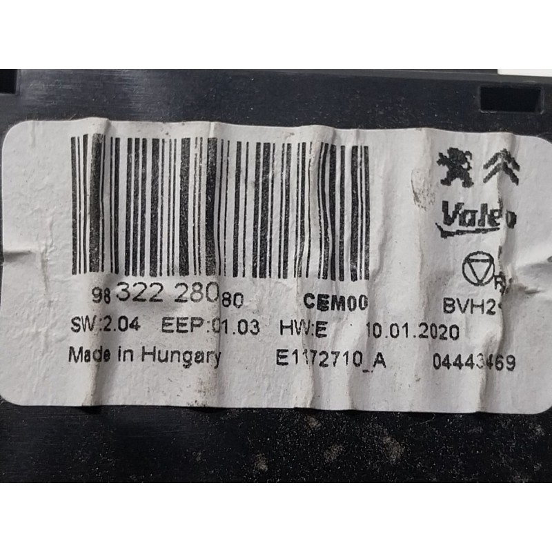 Recambio de modulo electronico para citroën berlingo (er_, ec_) 1.5 bluehdi 100 referencia OEM IAM  9832228080 