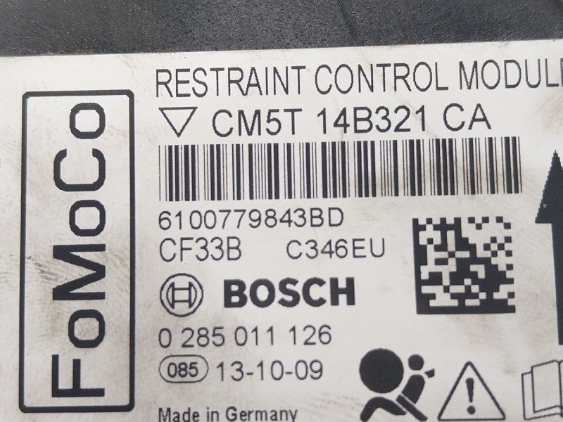 Recambio de centralita airbag para ford focus iii 1.0 ecoboost referencia OEM IAM 1767129 CM5T14B321CA 