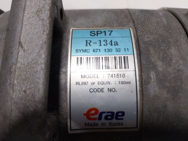 Recambio de compresor aire acondicionado para ssangyong rodius rodius aj/ad2l/ata21 referencia OEM IAM  6711303211 