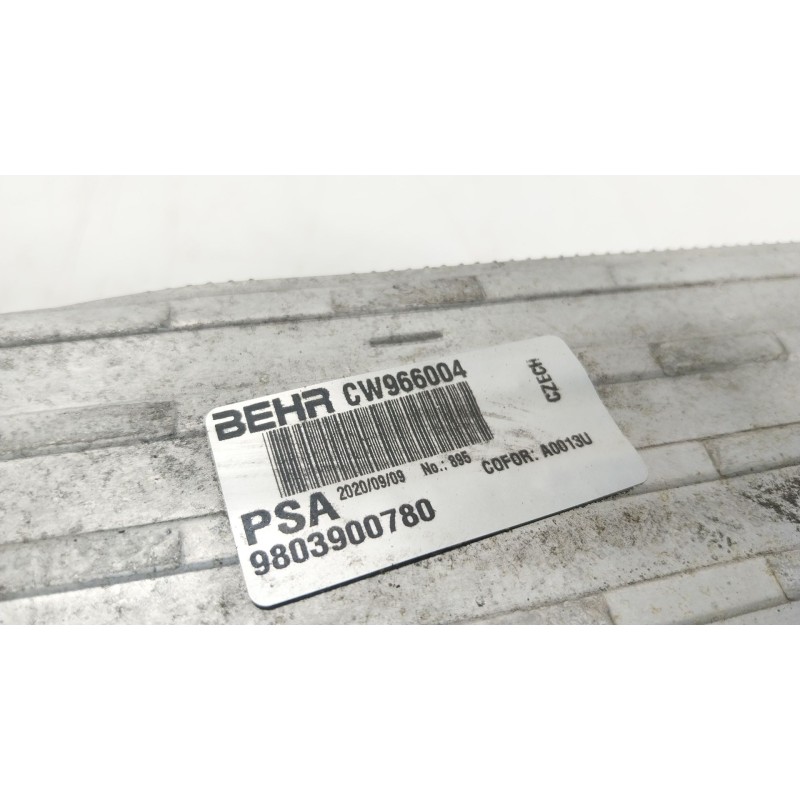 Recambio de intercooler para citroën c3 iii (sx) 1.5 bluehdi 100 (sxyhyp, sxyhtu) referencia OEM IAM 9803900780 9803900780 