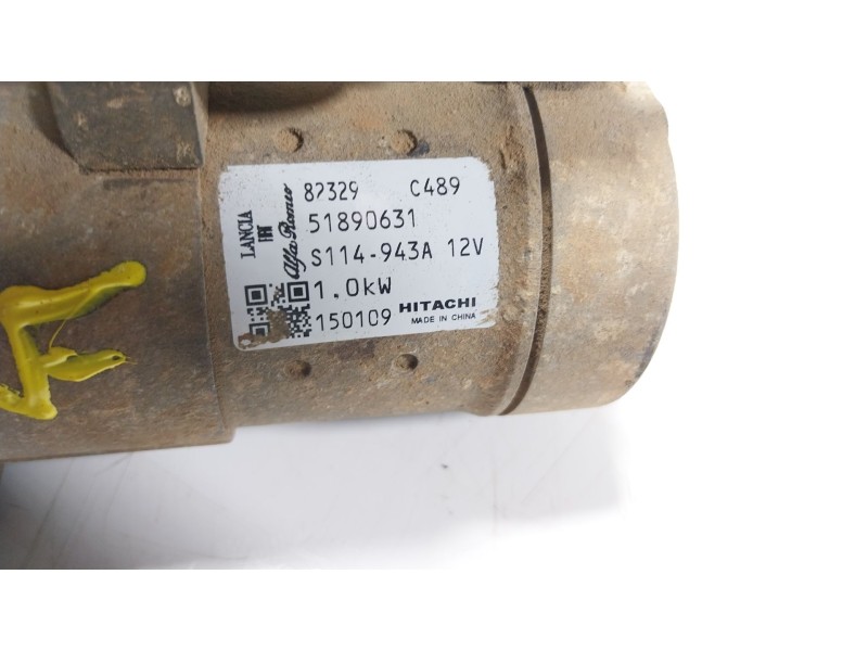 Recambio de motor arranque para fiat panda (312_, 319_) 1.2 (312pxa1a) referencia OEM IAM 51890631 51890631 