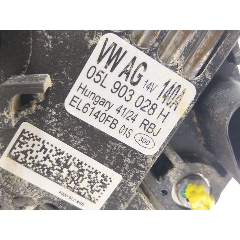 Recambio de alternador para volkswagen caddy v furgoneta/monovolumen (sba, sbh) 2.0 tdi bmt referencia OEM IAM 05L903028H 05L903