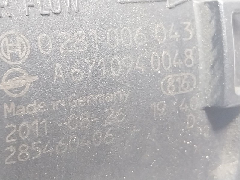 Recambio de caudalimetro para ssangyong korando (ck) 2.0 e-xdi referencia OEM IAM  A6710940048 