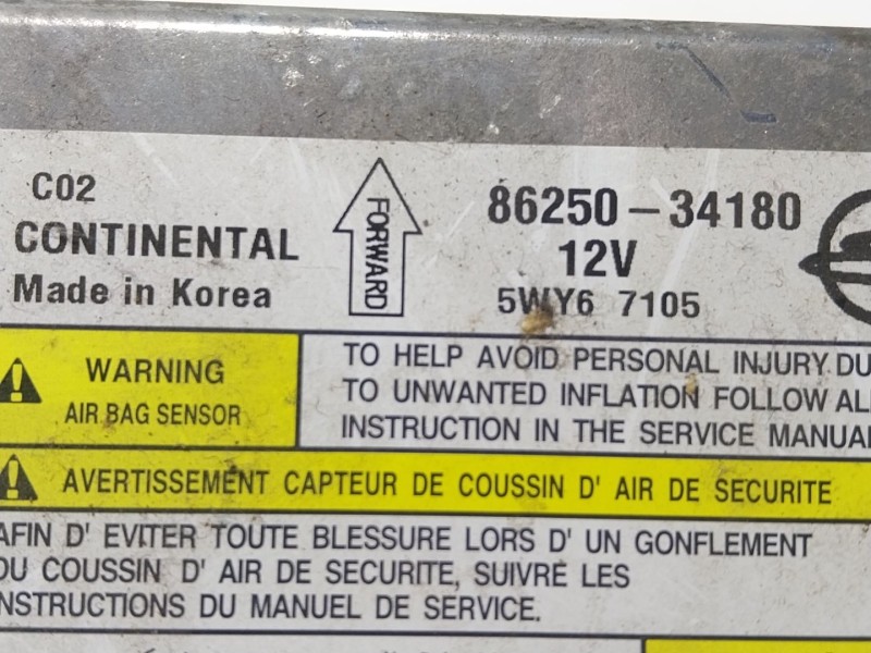 Recambio de centralita airbag para ssangyong korando (ck) 2.0 e-xdi referencia OEM IAM  8625034180 