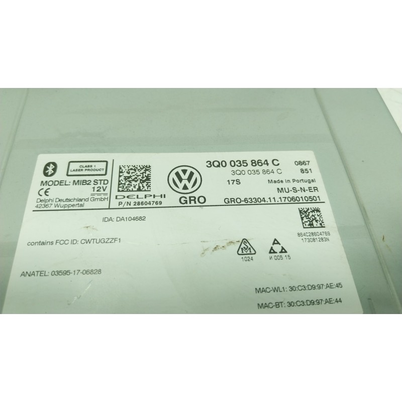 Recambio de sistema navegacion gps para volkswagen tiguan (ad1, ax1) 2.0 tdi 4motion referencia OEM IAM   3Q0035864C