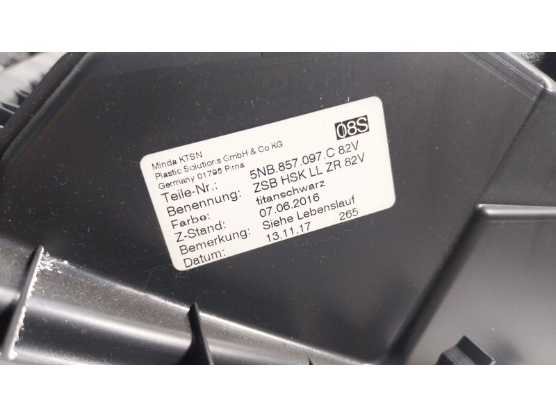 Recambio de guantera para volkswagen tiguan (ad1, ax1) 2.0 tdi 4motion referencia OEM IAM   5NB857097C