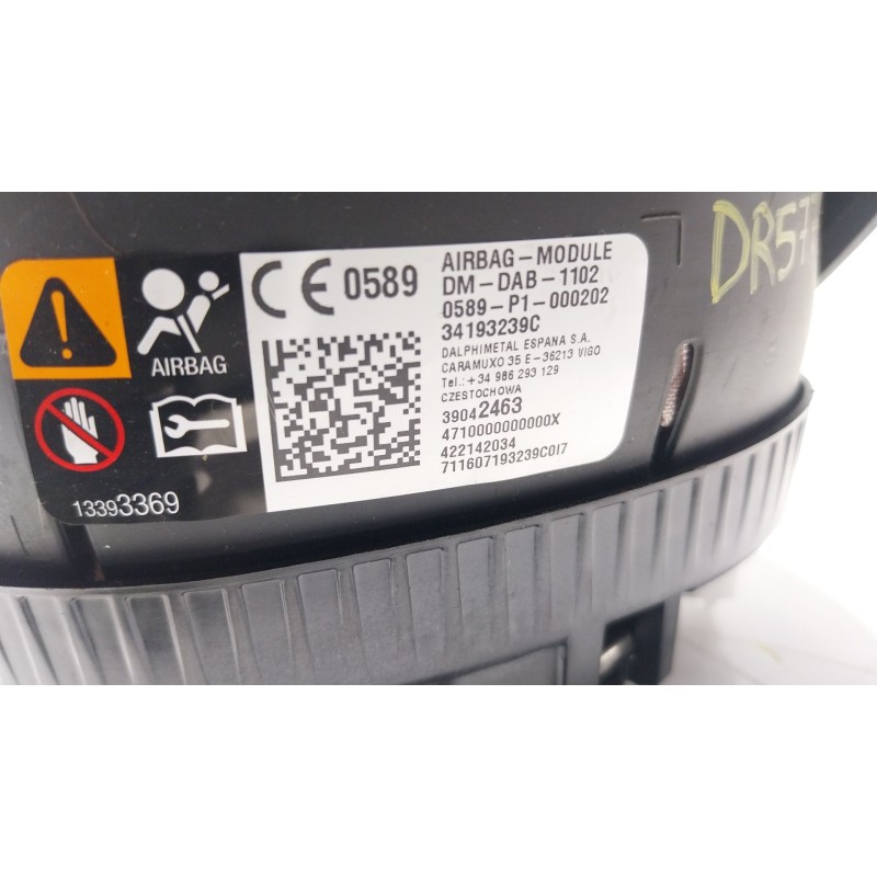 Recambio de airbag delantero izquierdo para opel astra k (b16) 1.6 cdti (68) referencia OEM IAM 39042463  34193239C
