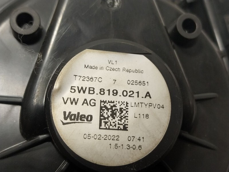 Recambio de motor calefaccion para volkswagen tiguan (ad1, ax1) 1.5 tsi referencia OEM IAM 5WB819021 5WB819021A 