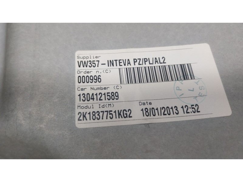 Recambio de elevalunas delantero izquierdo para volkswagen caddy iii furgoneta/monovolumen (2ka, 2kh, 2ca, 2ch) 1.6 tdi referenc