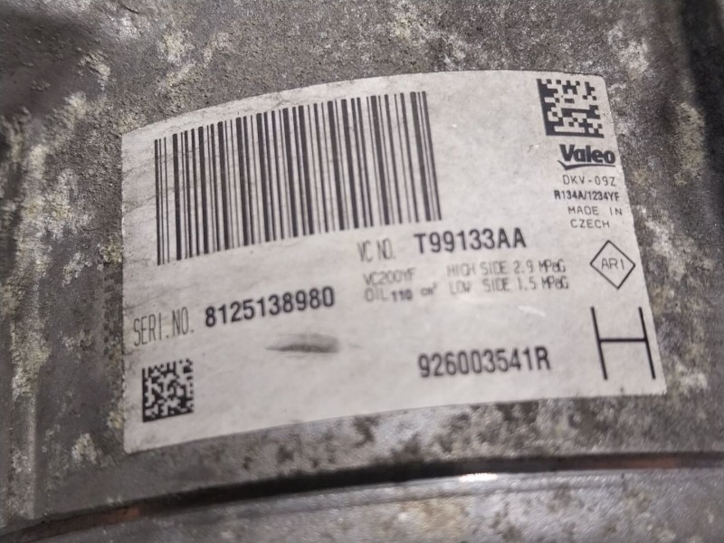 Recambio de compresor aire acondicionado para nissan micra v (k14) 1.0 referencia OEM IAM   926003541R