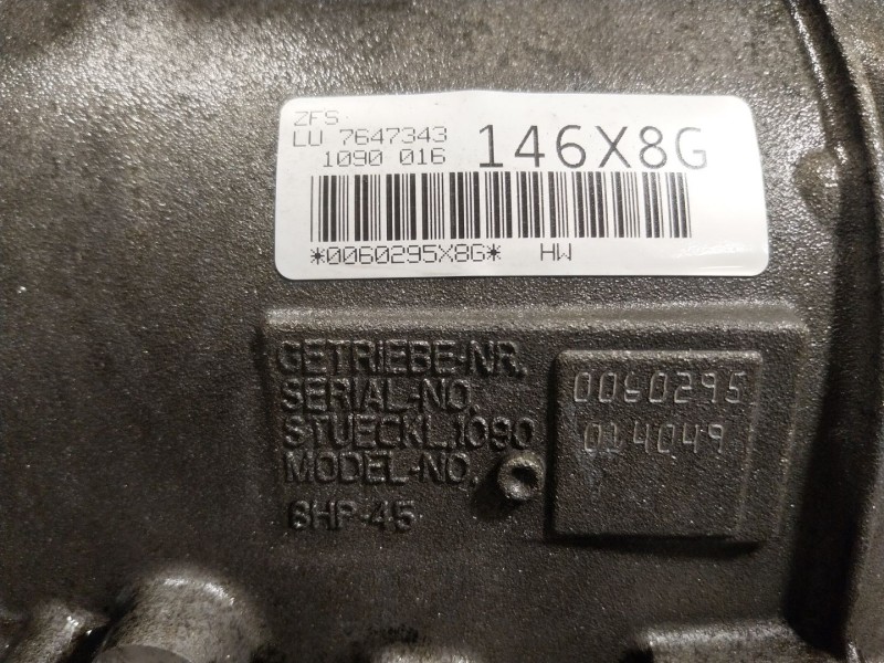 Recambio de caja cambios para bmw 3 (f30, f80) 320 d referencia OEM IAM 24007633695 GA8HP45Z 