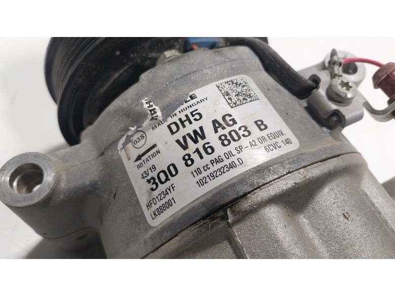 Recambio de compresor aire acondicionado para seat leon (5f1) 1.5 tsi referencia OEM IAM 3Q0816803D 3Q0816803B 