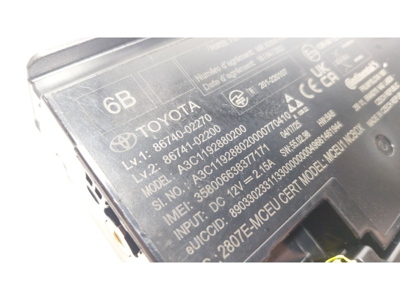 Recambio de modulo electronico para toyota yaris cross (mxp_) 1.5 hybrid (mxpj10) referencia OEM IAM  8674002270 