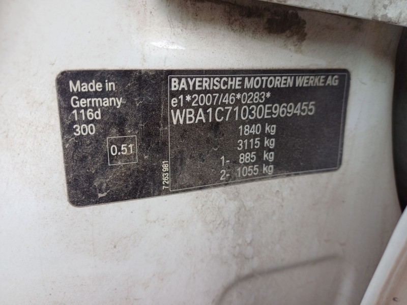 bmw 1 (f20) del año 2012