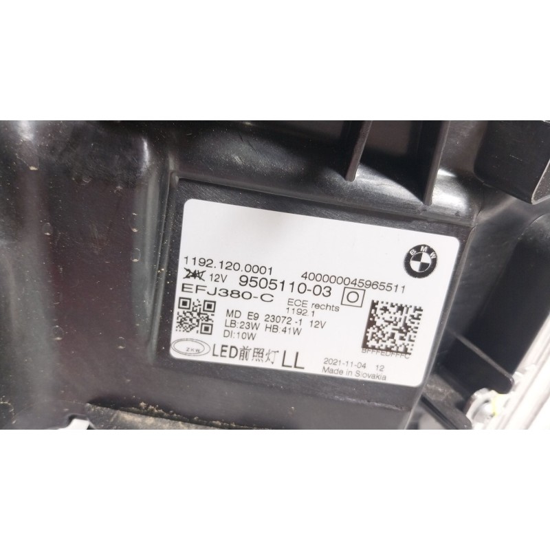 Recambio de faro derecho para bmw 4 gran coupe (g26) 420 d mild-hybrid xdrive referencia OEM IAM  11921200001 