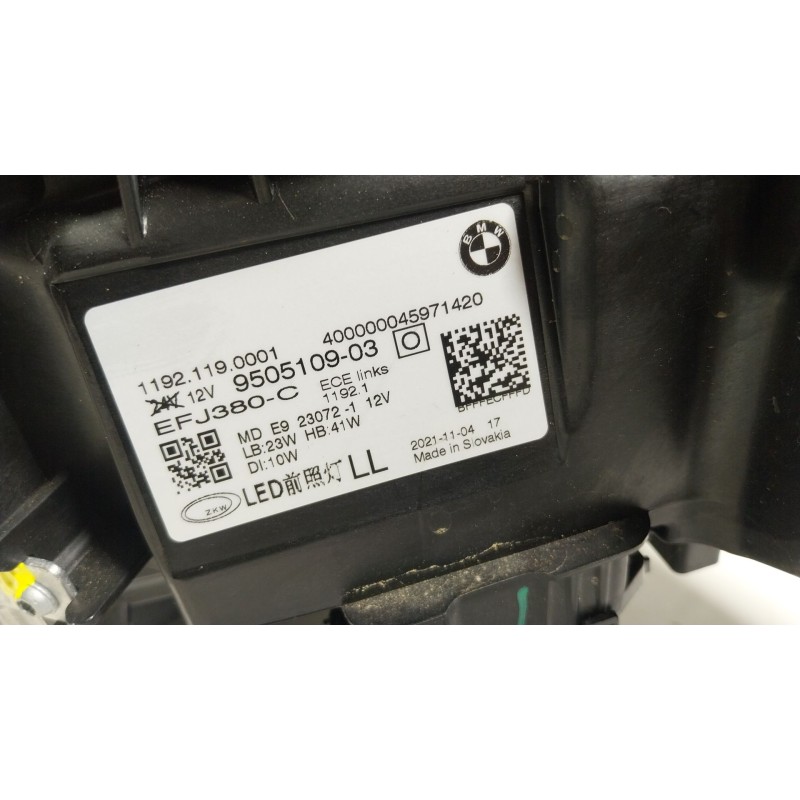 Recambio de faro izquierdo para bmw 4 gran coupe (g26) 420 d mild-hybrid xdrive referencia OEM IAM  11921190001 