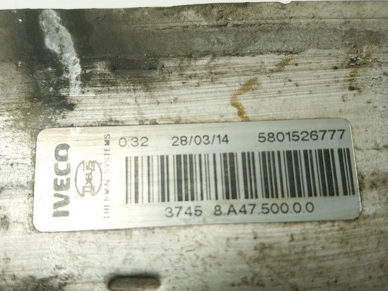 Recambio de intercooler para iveco daily vi furgoneta 33s15, 35s15, 35c15 referencia OEM IAM  5801526777 