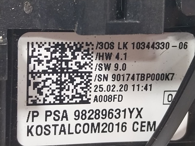 Recambio de mando intermitentes para opel combo e tour / life (k9) 1.5 referencia OEM IAM   98289631
