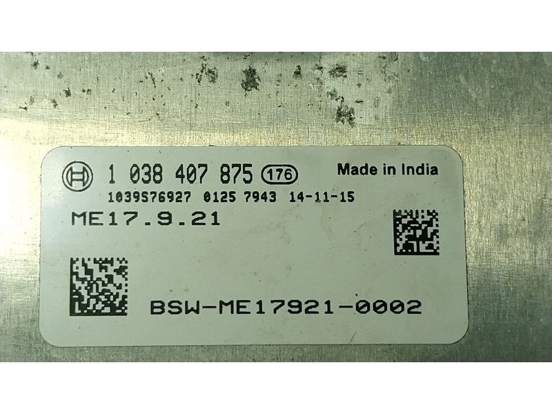 Recambio de centralita motor uce para hyundai i30 (gd) 1.4 referencia OEM IAM 391F203CA0 179210002 