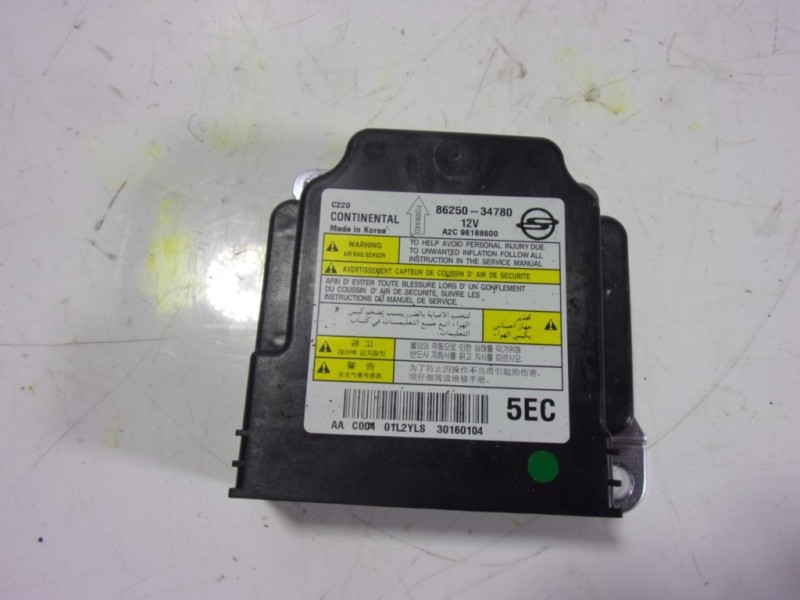 Recambio de centralita airbag para ssangyong korando premium 4x2 referencia OEM IAM  8625034780 