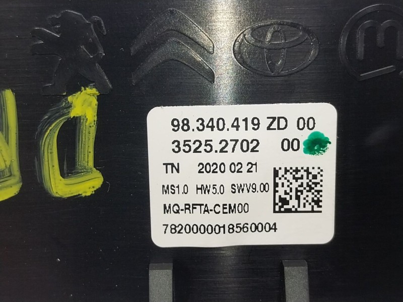 Recambio de mando climatizador para opel combo e tour / life (k9) 1.5 referencia OEM IAM  98340419ZD 