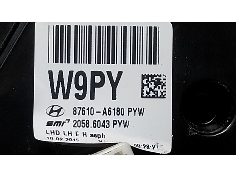 Recambio de espejo izquierdo para hyundai i30 (gd) 1.4 referencia OEM IAM 87610A6180 87610A6180 