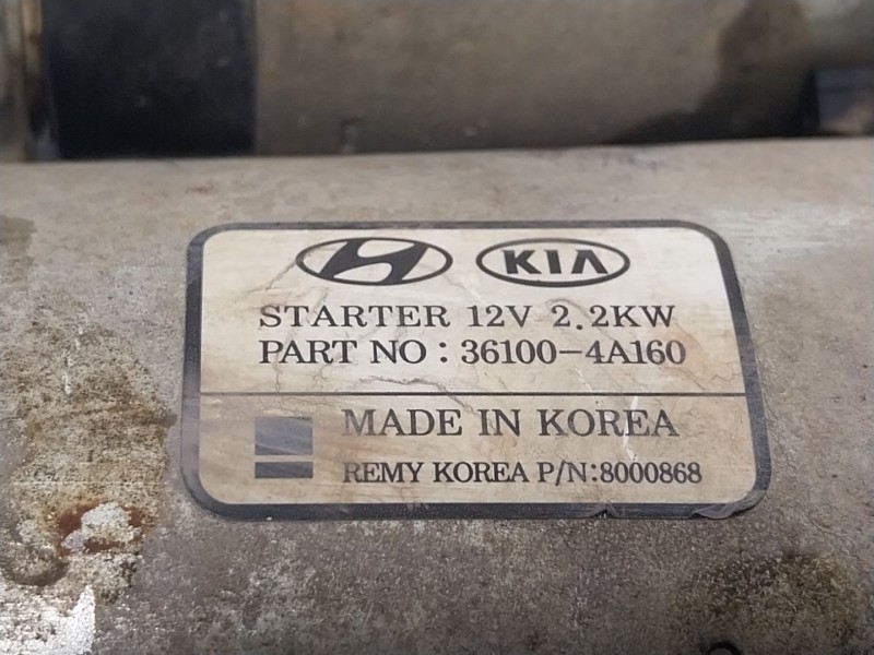 Recambio de motor arranque para hyundai h-1 travel (tq) 2.5 crdi referencia OEM IAM  361004A160 