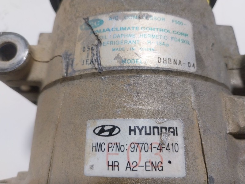 Recambio de compresor aire acondicionado para hyundai h-1 travel (tq) 2.5 crdi referencia OEM IAM  977014F410 