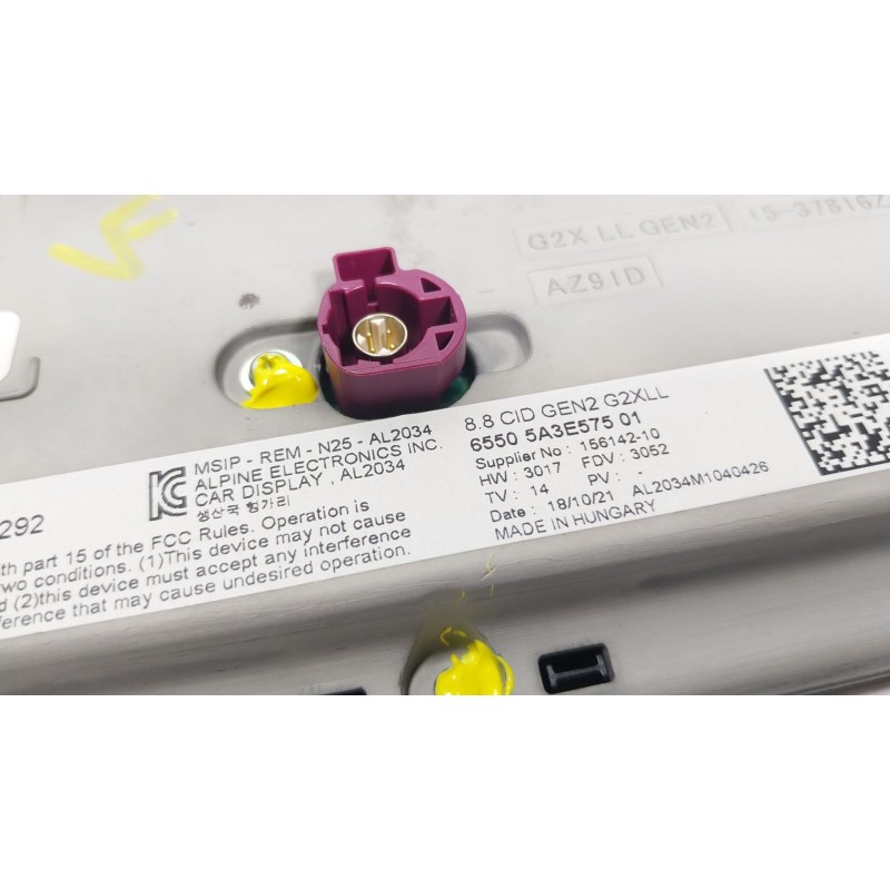 Recambio de pantalla multifuncion para bmw 4 gran coupe (g26) 420 d mild-hybrid xdrive referencia OEM IAM  65505A3E575 