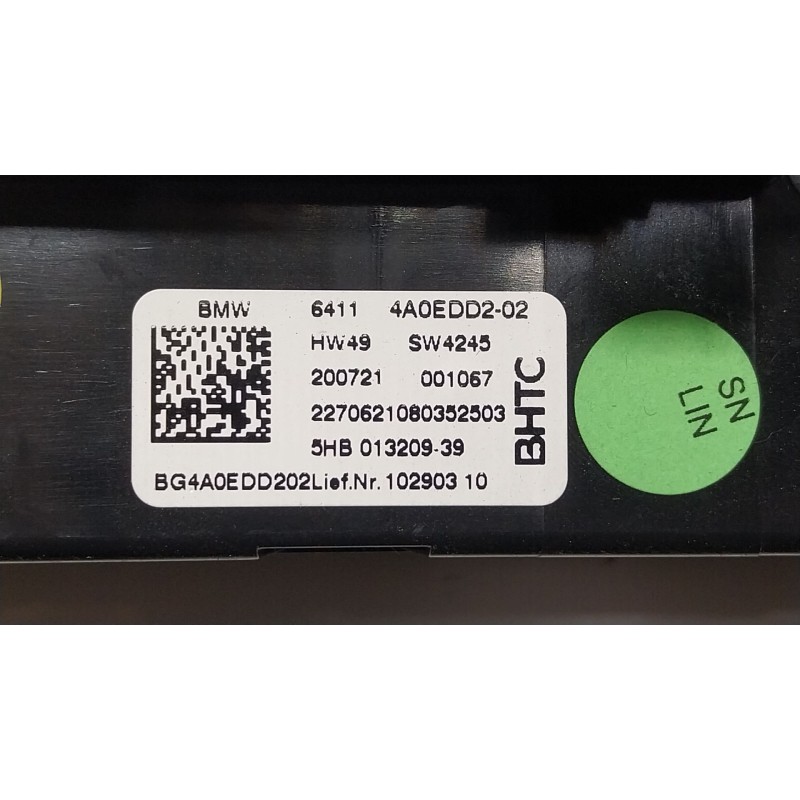 Recambio de mando climatizador para bmw 4 gran coupe (g26) 420 d mild-hybrid xdrive referencia OEM IAM  64114A0EDD202 