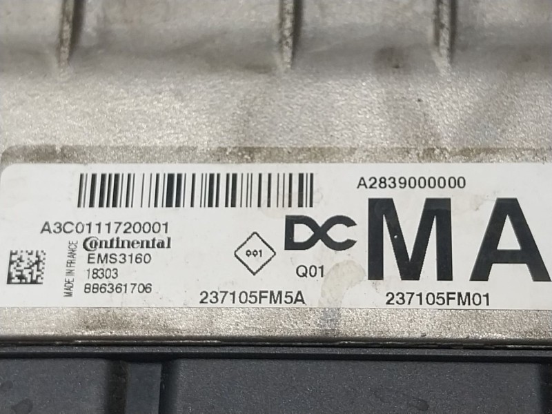 Recambio de centralita motor uce para nissan micra v (k14) 1.0 referencia OEM IAM   237105FM5A