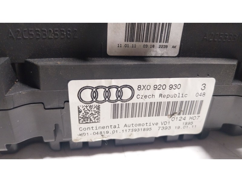 Recambio de cuadro instrumentos para audi a1 (8x1, 8xk) 1.4 tfsi referencia OEM IAM 8X0920930 8X0920930 