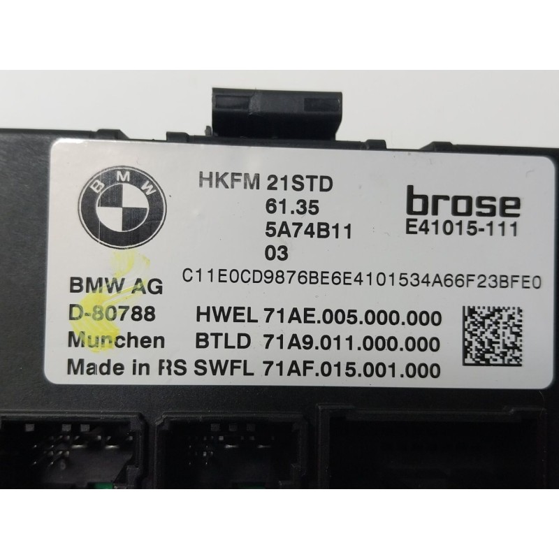 Recambio de modulo electronico para bmw x6 (g06, f96) xdrive 30 d mild-hybrid referencia OEM IAM 61355A74B11 61355A74B1103 