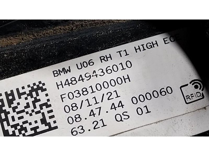 Recambio de piloto trasero derecho para bmw 2 active tourer (u06) 220i mild hybrid referencia OEM IAM 63218494360 H4849436010 