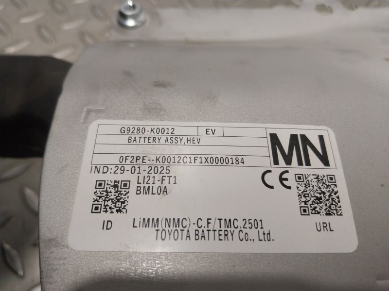 Recambio de bateria para toyota yaris cross (mxp_) 1.5 hybrid (mxpj10) referencia OEM IAM  G9280K0012 